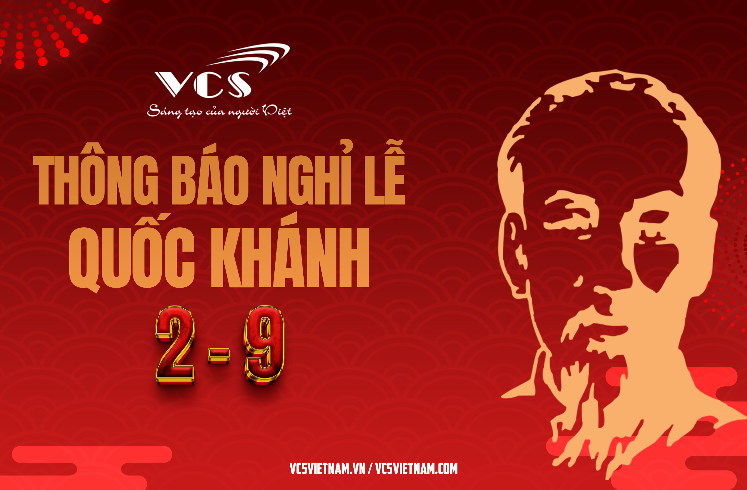 Thông báo lịch nghỉ lễ Quốc khách 02/09/2023